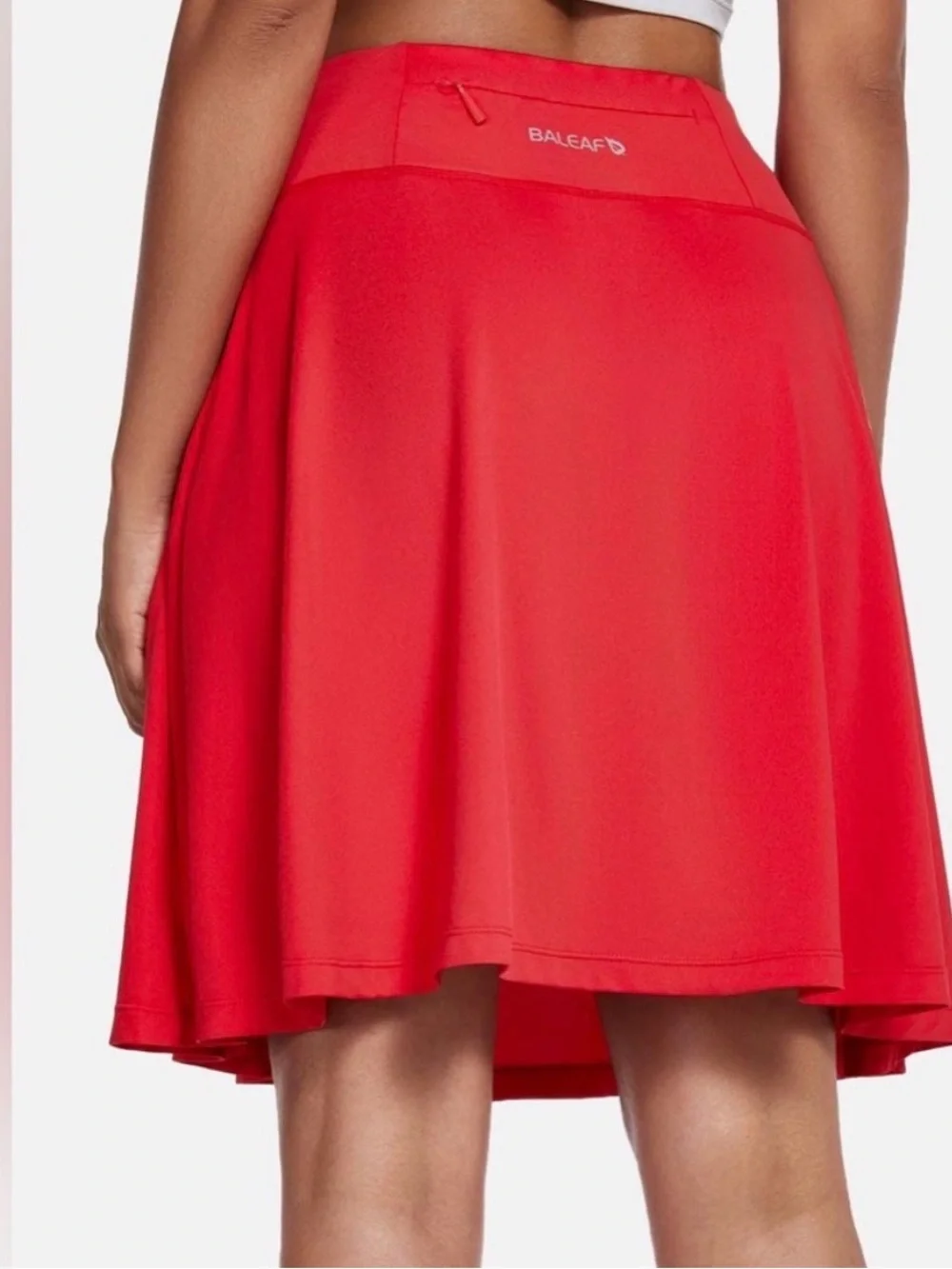 Baleaf Coral Pink Circle Skater Skirt